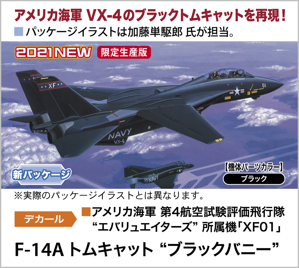 新作】F-14A トムキャット “ブラックバニー”（ハセガワ） | にじぷら